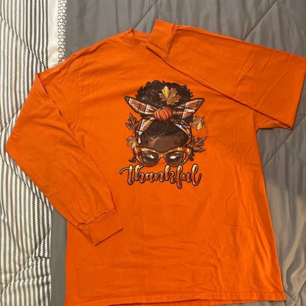 Orange Thankful Shirt